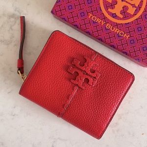 NWOT Tory Burch McGraw Bifold Wallet with Gift Box